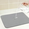 thumbnail image 3 of Unique Bargains Large Quick Dry Coffee Bar Mats for Countertop Light Gray 19.7*15.7 inch, 3 of 7