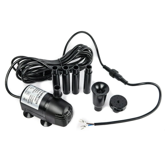 AEO 12V-24V DC Brushless Submersible Water Pump 196 GPH for Solar Fountain Hydroponics and Aquaponics