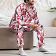 thumbnail image 7 of Sikiie Makeup Mens Pajama Set, Soft Warm Long Sleeve Sleepwear, Cozy Button-Down Pjs for Men-X-Large, 7 of 7
