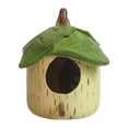 thumbnail image 3 of Casa para pájaros colgante, nido de colibrí exterior, casa para pájaros, resina decorativa, nido de pájaro rústico, decoración de jardín para valla,, 3 of 8