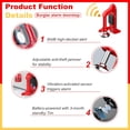 thumbnail image 4 of WWS-Portable Alarm Door Stopper - 80dB Anti-Theft Security Alarm Door Stoppers for Bottom of Door, Adjustable and Easy to Install for Home, Office, and Travel, Door Security Devices (Red), 4 of 4