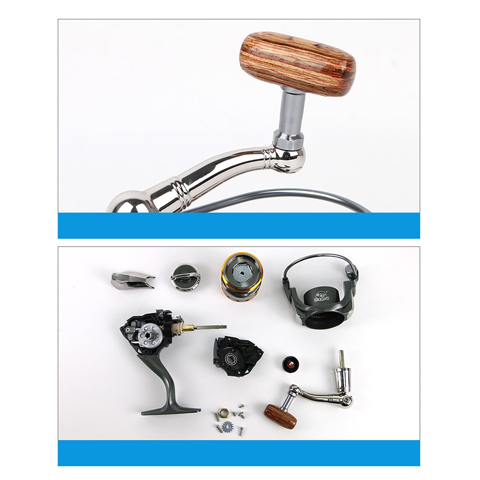 Zeceouar Camping Essentials,Camping Gear All-metal Fishing Reel, Spinning Reel, Fishing Reel, Long Throwing Fishing Gear