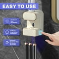 thumbnail image 4 of Automatic Toothpaste Dispenser,Wall Mounted Electric Toothpaste Dispenser with 3 Toothpaste Slots,Toothpaste Dispenser for Kids and Adults (White), 4 of 9