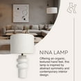 thumbnail image 2 of Villa Moda Nina-Hxy-1659 Table Lamp, White, 2 of 6