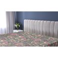 thumbnail image 5 of Ambesonne Floral Design Fitted Sheet, Flowers Aquarelle Art, Twin Size, Taupe Grey Dried Rose, 5 of 5
