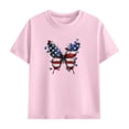 thumbnail image 4 of BaoFuBaoMei Short Sets for Girls 2 Piece Summer V Neck Short Sleeve Tops and Shorts Sets Beach Vacation Travel Outfits, 4 of 9
