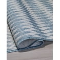thumbnail image 3 of FH Home Flat Woven Outdoor Rug - Waterproof, Easy to Clean, Stain Resistant - Premium Polypropylene Yarn - Geometric - Patio, Porch, Deck, Balcony - Giza - Aqua - 5ft 2in x 7ft 6in, 3 of 5