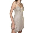 thumbnail image 1 of Gureui Women Shiny Mini Dress Sexy V Neck Sleeveless Spaghetti Strap Cutout Rhinestone Bodycon Cocktail Party Club Short Cami Dress, 1 of 2