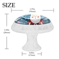thumbnail image 4 of 4 Pcs Round White Knobs for Kitchen Cabinet Cupboard Dresser Bookcase Christmas Santa Claus Drawer Pulls Handles Home Decor, 4 of 8
