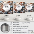 thumbnail image 4 of Designart "Beach Photo Seashell composition II" Animals Beige Large Square Mirror - Square Bedroom Mirror Printed Wall Decor - Coastal Square Printed Wall Mirror Art, 4 of 5