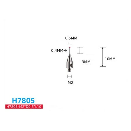 

m2 ball cmm thread and cnc measuring probe stylus point contact