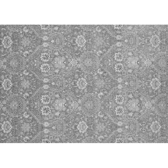 Ahgly Company Indoor Rectangle Oriental Gray Modern Area Rugs, 5' x 8'