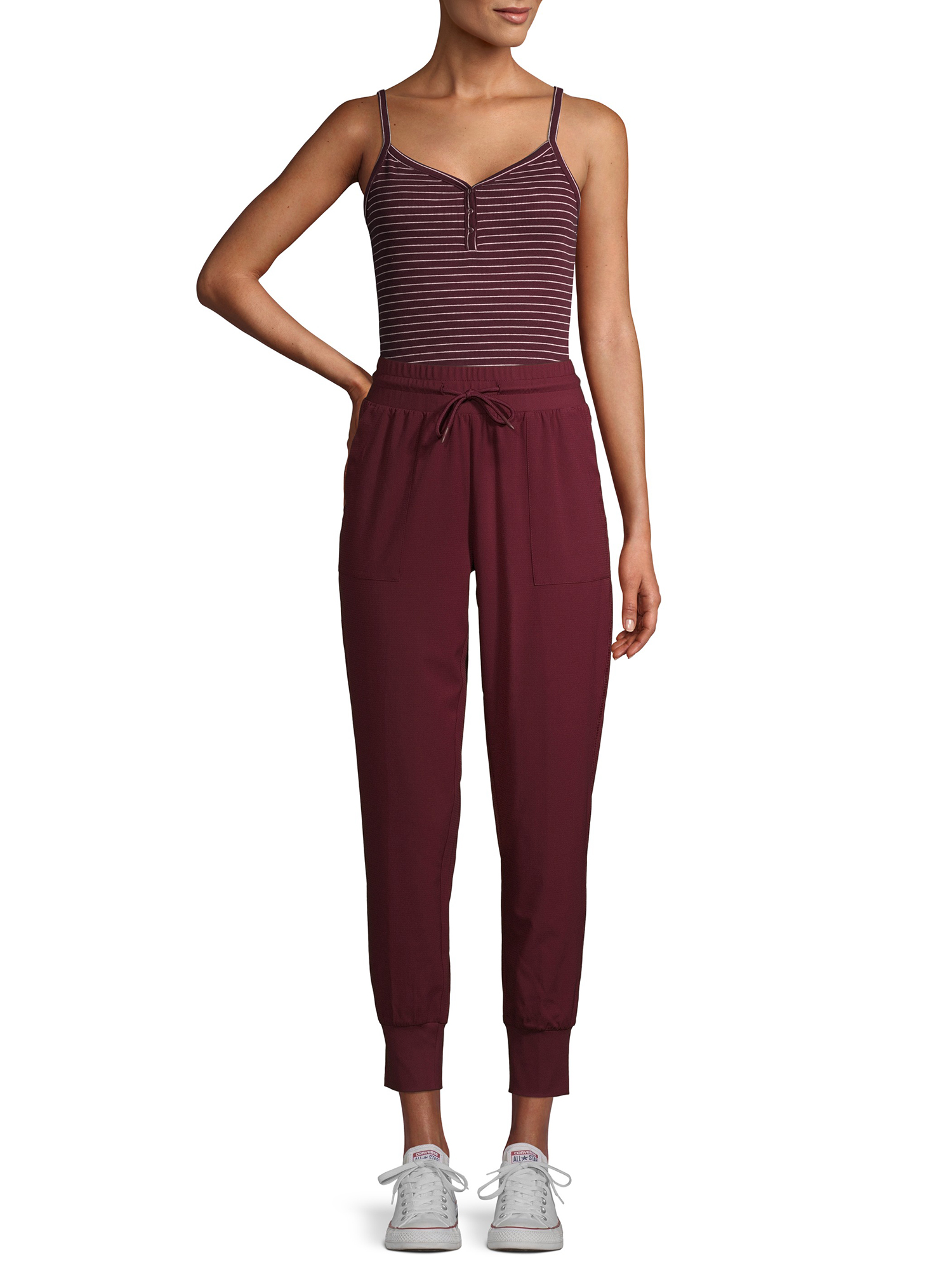 athletic works women's athleisure slim ripstop joggers