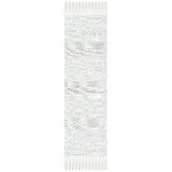 SAFAVIEH Casablanca Noirin Diamond Runner Rug, Ivory, 2'3" x 8'