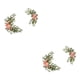 thumbnail image 4 of Naiovety Letreros de boda de flores de imitación, buena textura, apariencia realista, umbral de puerta de pared artesanal exquisito, rosa Rosa 2Conjunto, 4 of 6