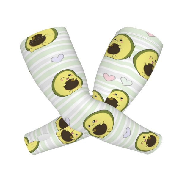 Balery Avocado of a Hear Mangas Refrescantes para Brazos para Hombre y Mujer – Transpirables y Absorbentes de Humedad para Mujeres, Hombres y Niños