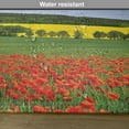 thumbnail image 6 of Ambesonne Colorful Place Mats Set of 4, Poppy Field Landscape, Standard Size, Multicolor, 6 of 6
