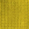 thumbnail image 1 of Ahgly Company Indoor Square Abstract Yellow Contemporary Area Rugs, 6' Square, 1 of 4