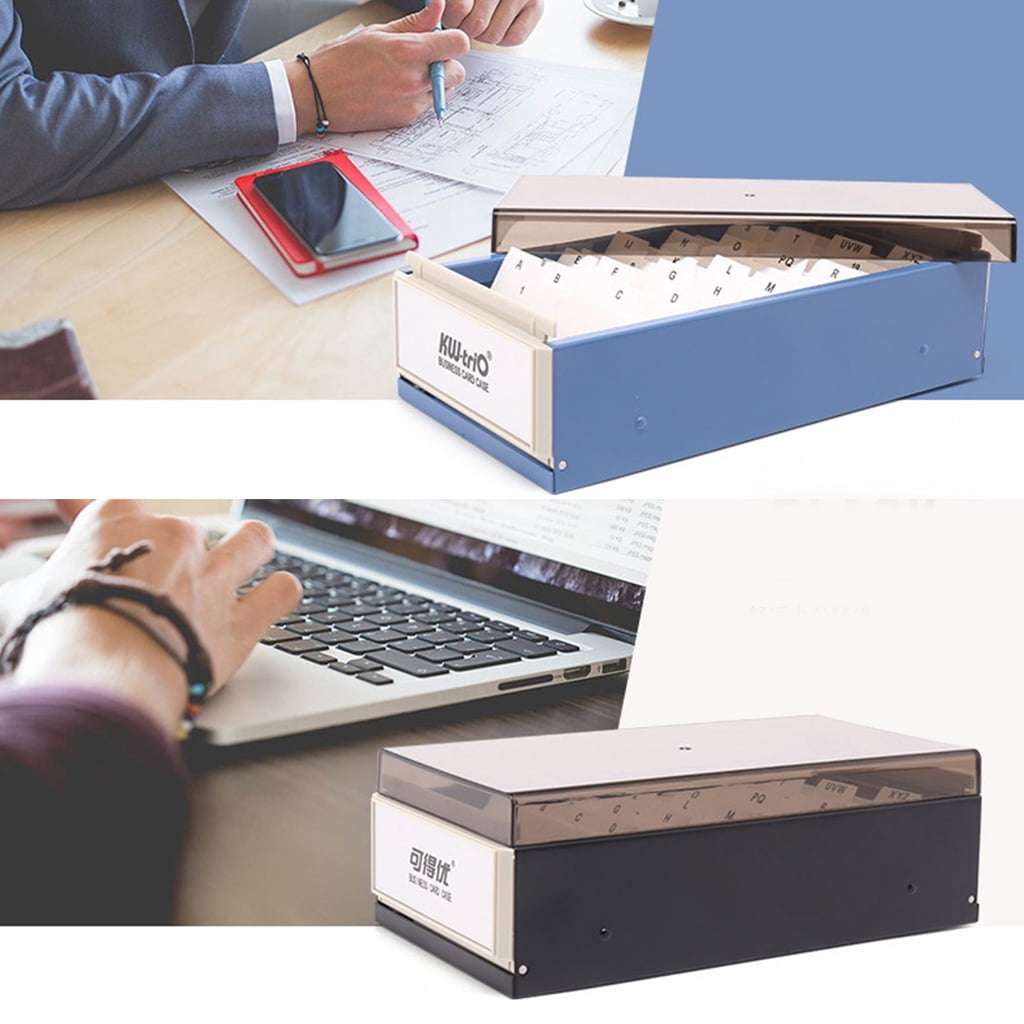600/800 Sheets Business Card Storage for Case with Tabs Business Index Card for
