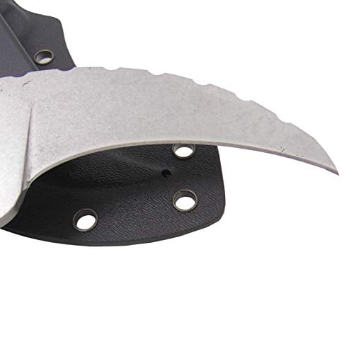 MASALONG claws blades Straight Claw Tactical Handle Outdoor Hunting Knife AUS-8 (White)