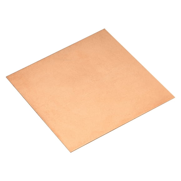 Unique Bargains Feuille de Cuivre Pur, 4 Pieds x 4 Pieds x 0.02 Pieds 24 Gauge T2 Plaque de Cuivre pour Artisanat, Réparations Électriques