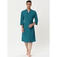 thumbnail image 2 of Albornoz tipo gofre Lars Amadeus para Hombre Verde XS, 2 of 5