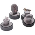 thumbnail image 3 of Jewelry Display Stand with Glass Dome Stylish Accessories Showcase Rack Rings Necklaces Earrings Holder, 3 of 7