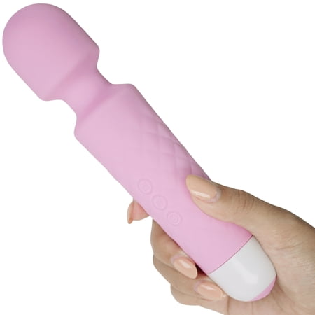 Pink B.O.B. Powerful Vibrating Body Massager Rechargeable Massage Wand