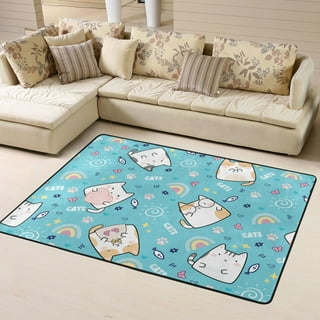 Angel Cat Floor Mat Rug Doormat Kawaii Pink Aesthetic Cute Kitten – Kawaii  Babe