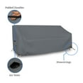 thumbnail image 6 of COVERS&ALL Outdoor Loveseat Sofa Cover, 12 Oz Waterproof UV & Weather Resistant Patio Furniture Bench Cover Outdoor Use with Air Vent & Drawstrings (54"W x 35"H x 37"D x 15"FH, Grey), 6 of 7