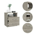 thumbnail image 4 of DeeHome Oklahoma Nightstand,Two Drawers, One Shelf, 4 of 6