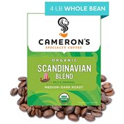 Camerons Coffee Roasted Whole Bean, Organic Scandinavian Blend, 4Lb (Pack Of 1)