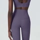 thumbnail image 3 of Pincandy Women's High Waist Elastic Waist Yoga Pants, Solid Color, 5-Point Length, Fitness & Daily Use, 3 of 4