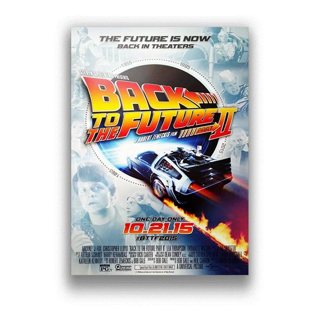 Póster de película "Back To The Future" e impresión, arte de pared, lienzo, pintura, imágenes de estilo Retro, decoración para sala de estar Quadro
