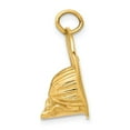 thumbnail image 2 of Auriga 14K Yellow Gold 3-D Large Fireman'S Hat Charm Pendant for Women (L-12.5 mm,W-21 mm), 2 of 6