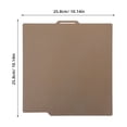 thumbnail image 2 of Luxshiny Double Sided Magnetic Build Plate For Easy Object Removal Iron Golden Textured And Smooth Surfaces 1Pcs, 2 of 5