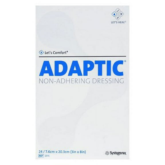 Adaptic Impregnated Non-Adherent Dressing 3 X 8 Inch Cellulose Acetate Mesh Petrolatum Emulsion Sterile, 5 Each  - 2015