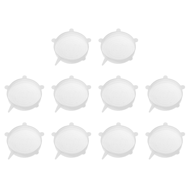 DQrwqpou Tapas Silicona Elásticas Reutilizables Resistentes Al Calor para Envolver Alimentos (14 Cm)