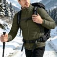 thumbnail image 5 of Ceisia Men Solid Stand Collar Quilted Puffer Jacket Full Zip Lightweight Warm Outer Coat For Fall Winter Outdoor Travel Daily Commute Gift, 5 of 7