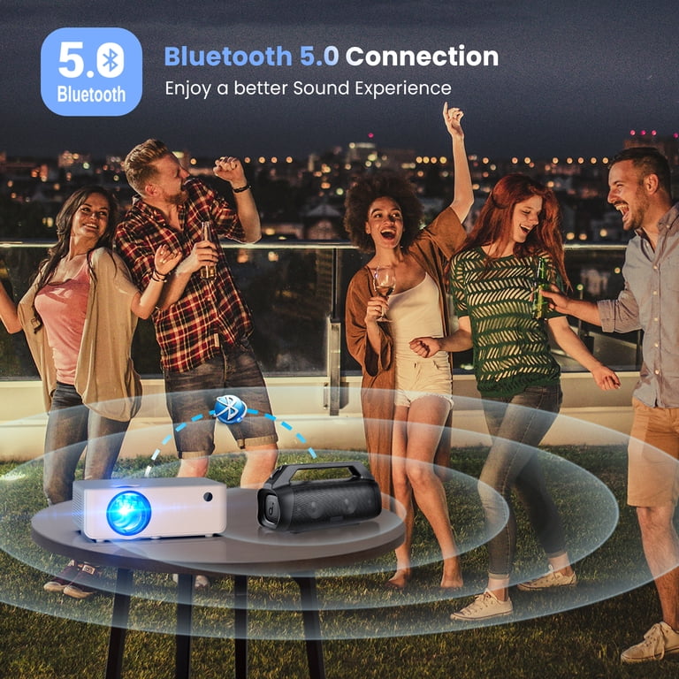 Fangor, WiFi Bluetooth Projector, Native 1080P, Full HD, Portable