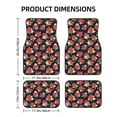 thumbnail image 2 of Wukai Red Rose Flower Print Car Foot Mat Set of 4 Pieces, Anti-Slip Neoprene Auto Floor Mats Carpet, Universal Fit Automotive Floor Foot Mats Set for SUV, Van, Trucks, 2 of 6