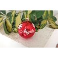 thumbnail image 4 of Bola de Navidad personalizada, adorno con nombre personalizado, adorno para árbol de Navidad, decoración navideña, bola roja colgante, regalo de Papá Noel, 4 of 5