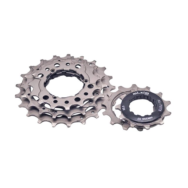 QualitChoice Vélo 5 Vitesses Cassette Robuste Compacte Rouge Installation de Remplacement Universelle Noir 8.6x8.6x2.2cm