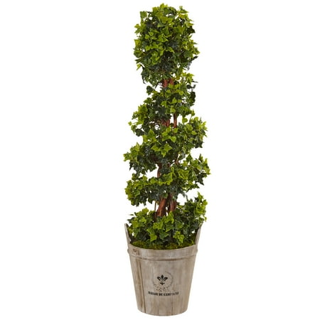 Nearly Natural 4 Ft English Ivy Artificial Tree In Farmhouse