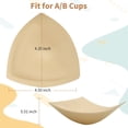 thumbnail image 4 of Nimiah Bra Pads Inserts, Removable Boob Replacement Padding for Sport Bra, Dresses and Swimsuits Bikini, 4 of 5