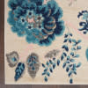 Serene Modern Floral Ivory/Light Blue 5'3" x 7'3" Area Rug, (5' x 7')