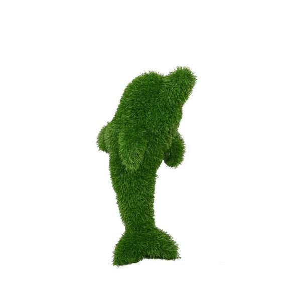Universal Statues Dolphin Outdoor Garden Artificial Turf Topiary - 22"