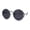 Silver Black, variant on Womens Round Circle Lens Side Visor Retro Sunglasses Silver Grey Mirror