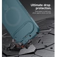 thumbnail image 6 of SURITCH for Google Pixel 11 / 11 Pro Case, Magnetic Shockproof Bumper Cases Slim Protective Cover with Camera Cover and Adjustable Metal Kickstand, Dark Green, 6 of 8