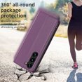 thumbnail image 6 of Mantto Slim Wallet Phone Case for Samsung Galaxy S23 Plus,Hidden Magnetic Closure Folio Flip Kickstand Credit Card Slots Shockproof Premium PU Leather Wallet Protective Phone Case,Purple, 6 of 9